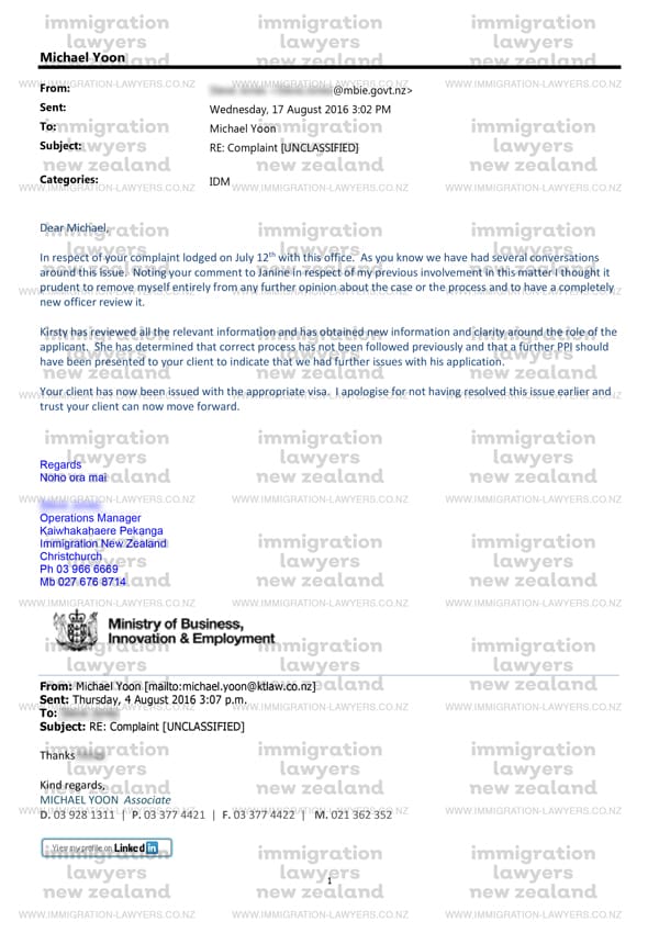 complaint to immigration new zealand