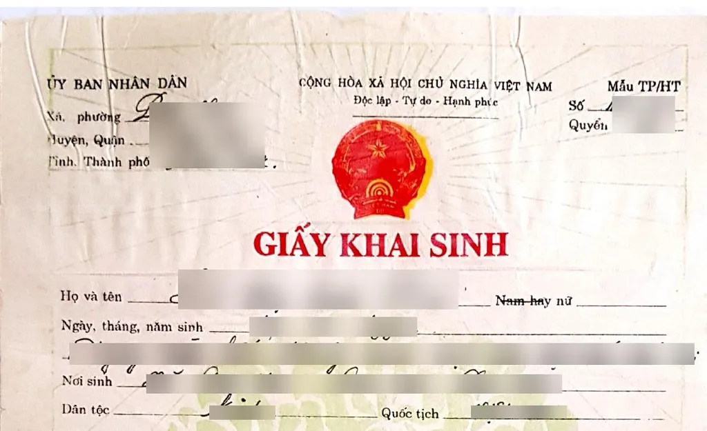 Document in Vietnamese language needing translation
