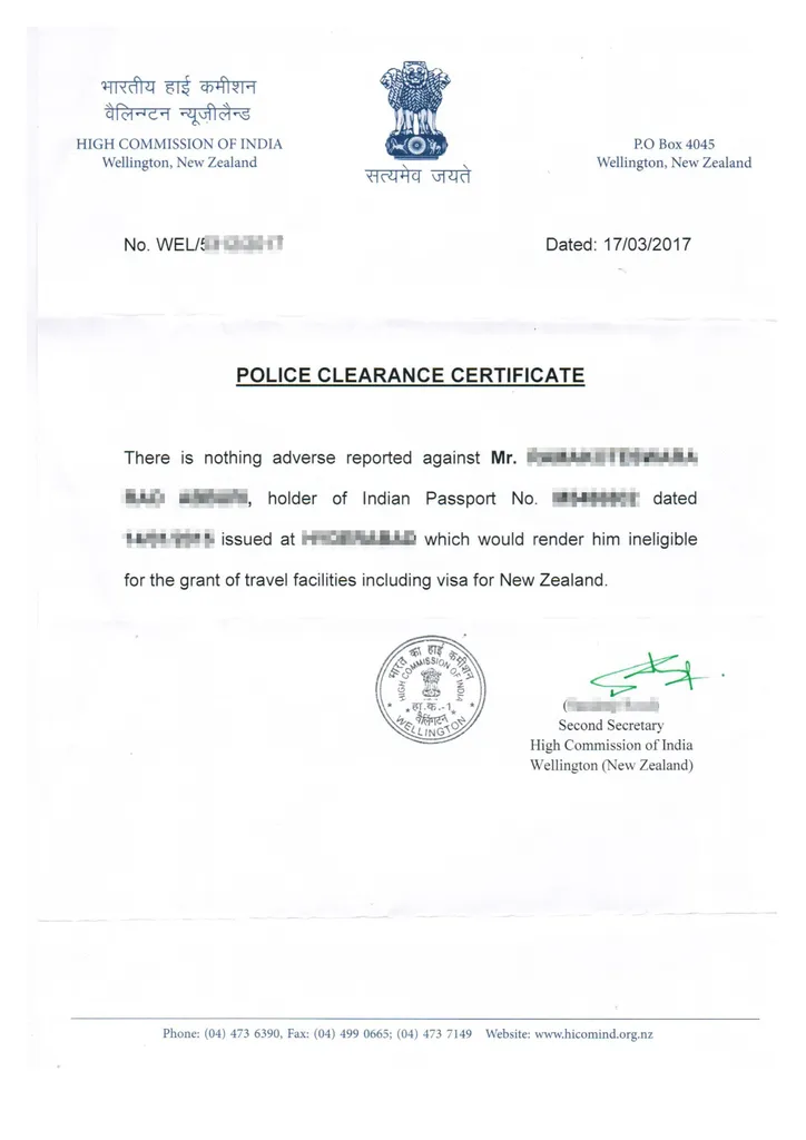 How To Get Police Certificate PCC For India